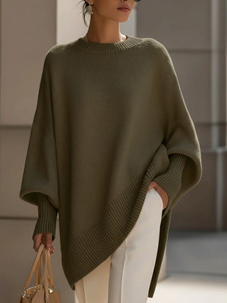 Damen Oversized Strickpullover | Langarmher