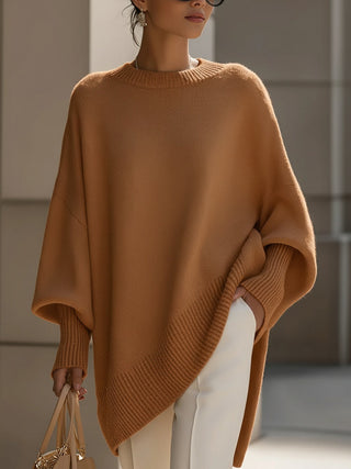 Damen Oversized Strickpullover | Langarmher
