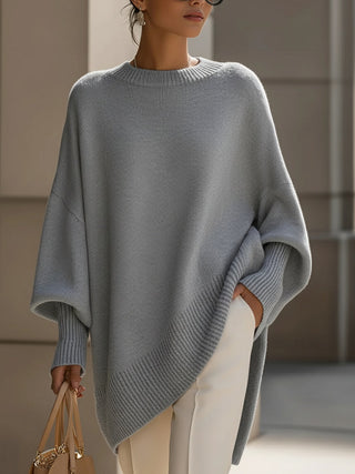 Damen Oversized Strickpullover | Langarmher