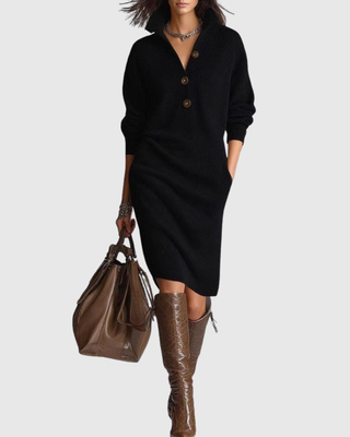 Women's Winter Knit Dress | Midi