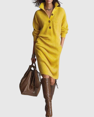 Women's Winter Knit Dress | Midi