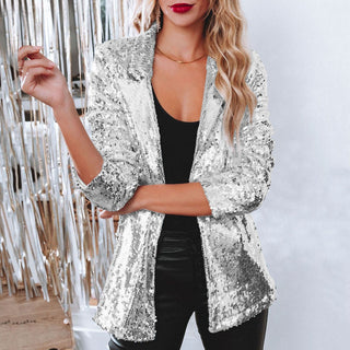 Damen Pailletten Party Blazer | Locker