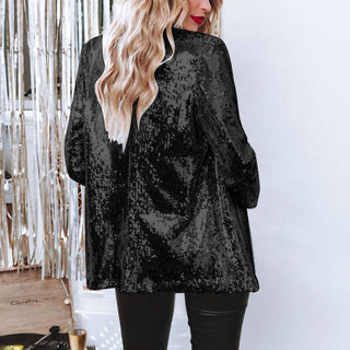 Damen Pailletten Party Blazer | Locker