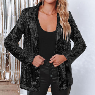 Damen Pailletten Party Blazer | Locker