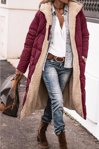Damen Winter Pufferjacke | Gepolstert Lang