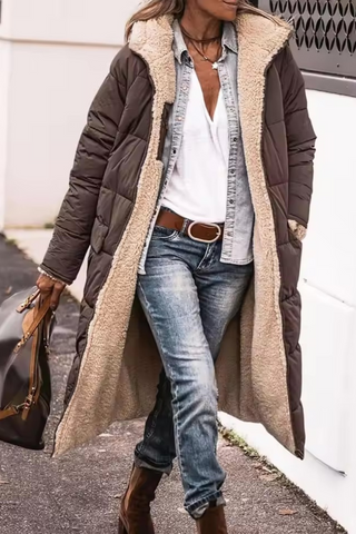 Damen Winter Pufferjacke | Gepolstert Lang