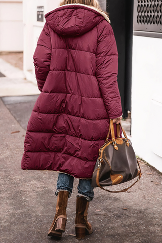 Damen Winter Pufferjacke | Gepolstert Lang