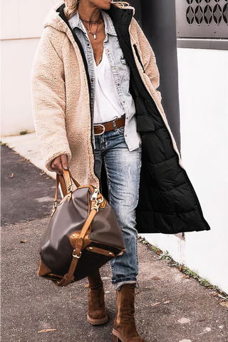 Damen Winter Pufferjacke | Gepolstert Lang
