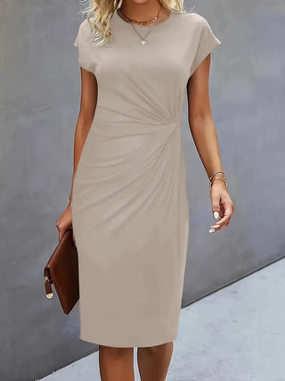 Rüschen-Bodycon-Kleid für Damen | Midi