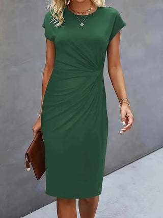 Rüschen-Bodycon-Kleid für Damen | Midi