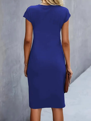 Rüschen-Bodycon-Kleid für Damen | Midi