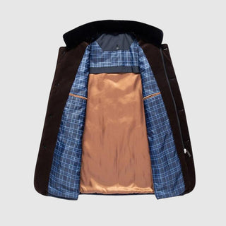 Herren Winterjacke mit Knöpfen | Gesteppt