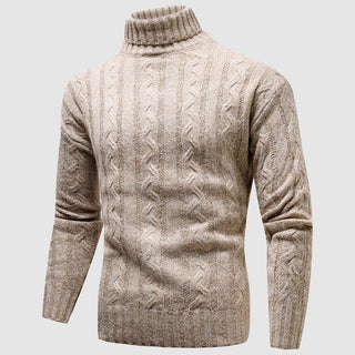 Herren Kabelstrickpullover | Rollkragen