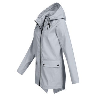 Damen-Regenjacke | Verstellbare Kapuze