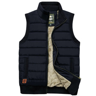 Herren Zip-Up Weste | Diamantsteppung