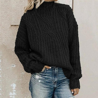 Damen Kabelstrick Pullover | Lässiger Pullover