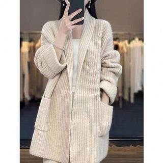 Damen Winter Cardigan | Offen und Oversized