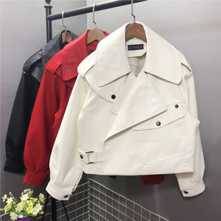 Damen Cropped Jacke | Mit Gürtel
