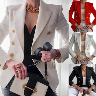 Damen Doppelreiher Blazer | Strukturierte Passform