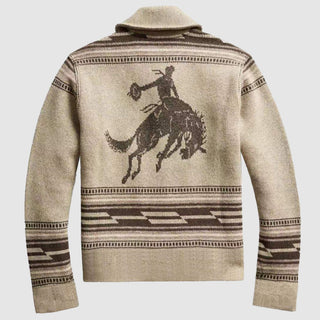 Herren Western Strickjacke | Mit Knöpfen
