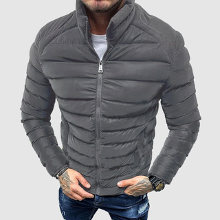 Herren Puffer Zip-Up Jacke | Slim Fit