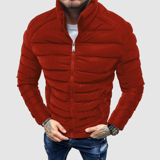 Herren Puffer Zip-Up Jacke | Slim Fit