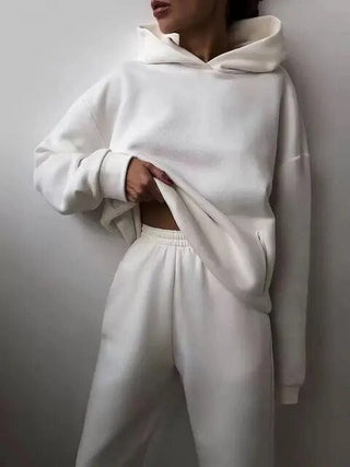 Oversized-Kapuzenjacke für Damen | Zweiteiliges Set