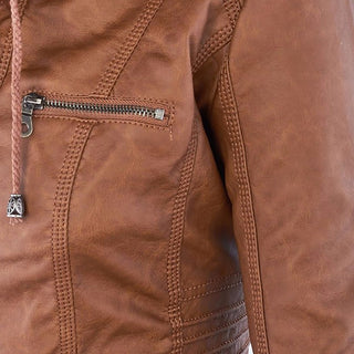 Damen Kapuzenjacke mit Reißverschluss | Schlanke Passform