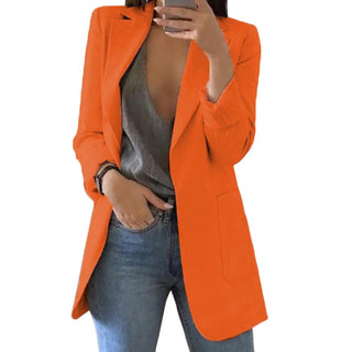 Damen Langarm Offene Strickjacke | Legere Passform
