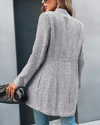 Damen Lässiger Langer Cardigan | Offene Vorderseite