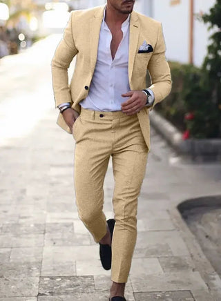 Herren Zweiteiliger Anzug | Slim Fit