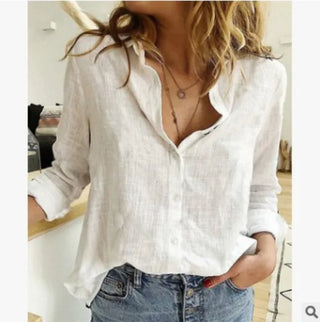 Damenhemd mit Muster und Knöpfen | Casual Fit