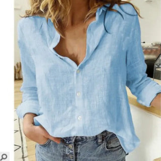 Damenhemd mit Muster und Knöpfen | Casual Fit
