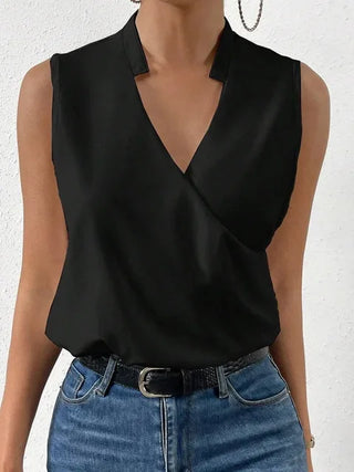 Ärmelloses Damen Sommer Top | V-Ausschnitt Luftig