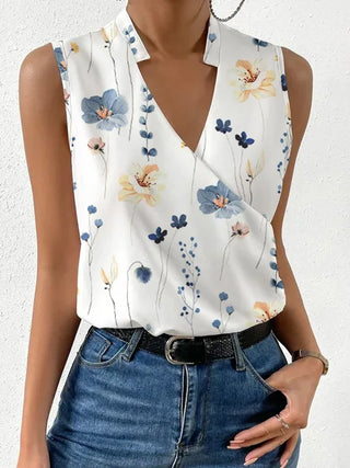 Ärmelloses Damen Sommer Top | V-Ausschnitt Luftig