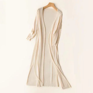 Damen Langer Strickcardigan | Offene Front