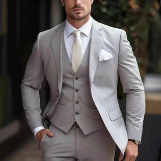 Herren dreiteiliger Hochzeit-Gast-Anzug | Klassisch