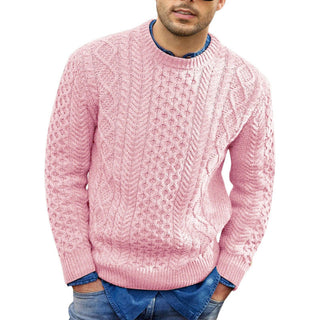 Herren Kabelstrickpullover | Rundhals