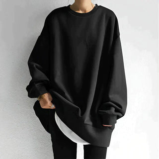 Damen Sweatshirt in lockerer Form | Langarm