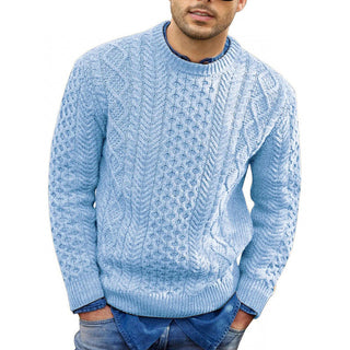 Herren Kabelstrickpullover | Rundhals