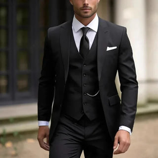 Herren dreiteiliger Hochzeit-Gast-Anzug | Klassisch