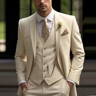 Herren dreiteiliger Hochzeit-Gast-Anzug | Klassisch