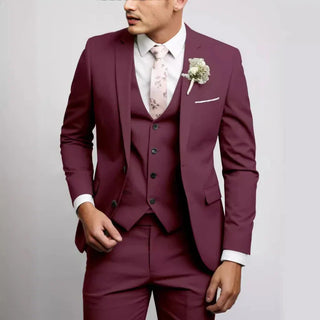 Herren dreiteiliger Hochzeit-Gast-Anzug | Formell