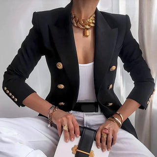 Damen Doppelreiher Blazer | Strukturierte Passform