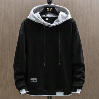Herren Hoodie mit zwei Farben | Mit Kordelzug