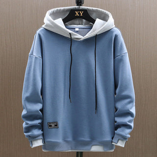 Herren Hoodie mit zwei Farben | Mit Kordelzug