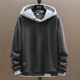 Herren Hoodie mit zwei Farben | Mit Kordelzug