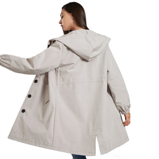 Regenjacke mit Kapuze für Damen | Lässig