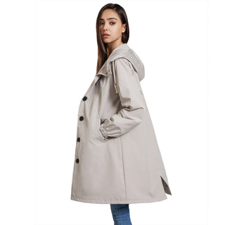 Regenjacke mit Kapuze für Damen | Lässig