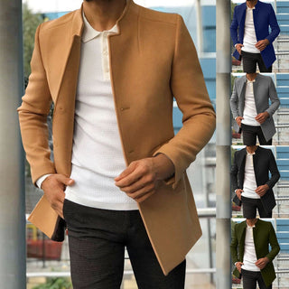 Stylischer Offener Mantel für Herren | Slim Fit
